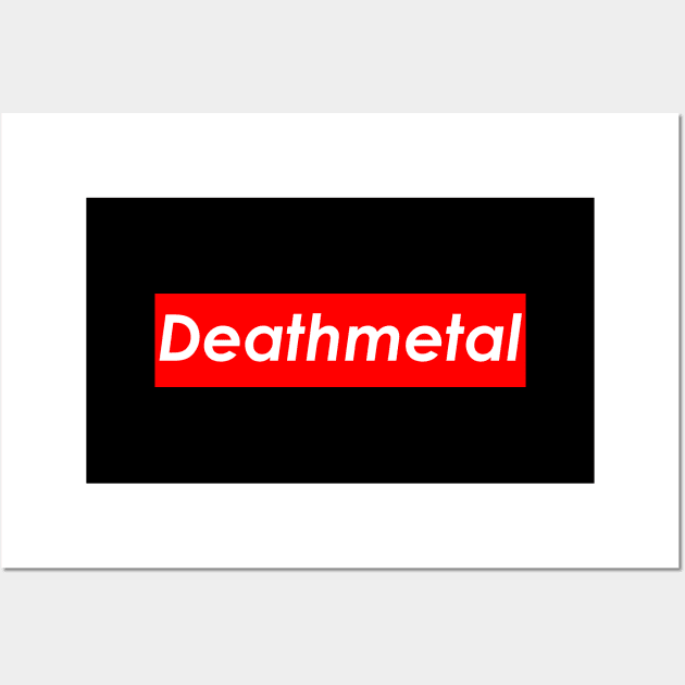 Deathmetal (Red) Wall Art by Graograman